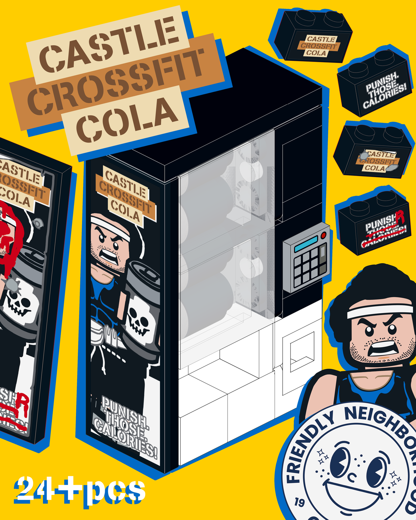 "CASTLE CROSSFIT COLA" Stickers