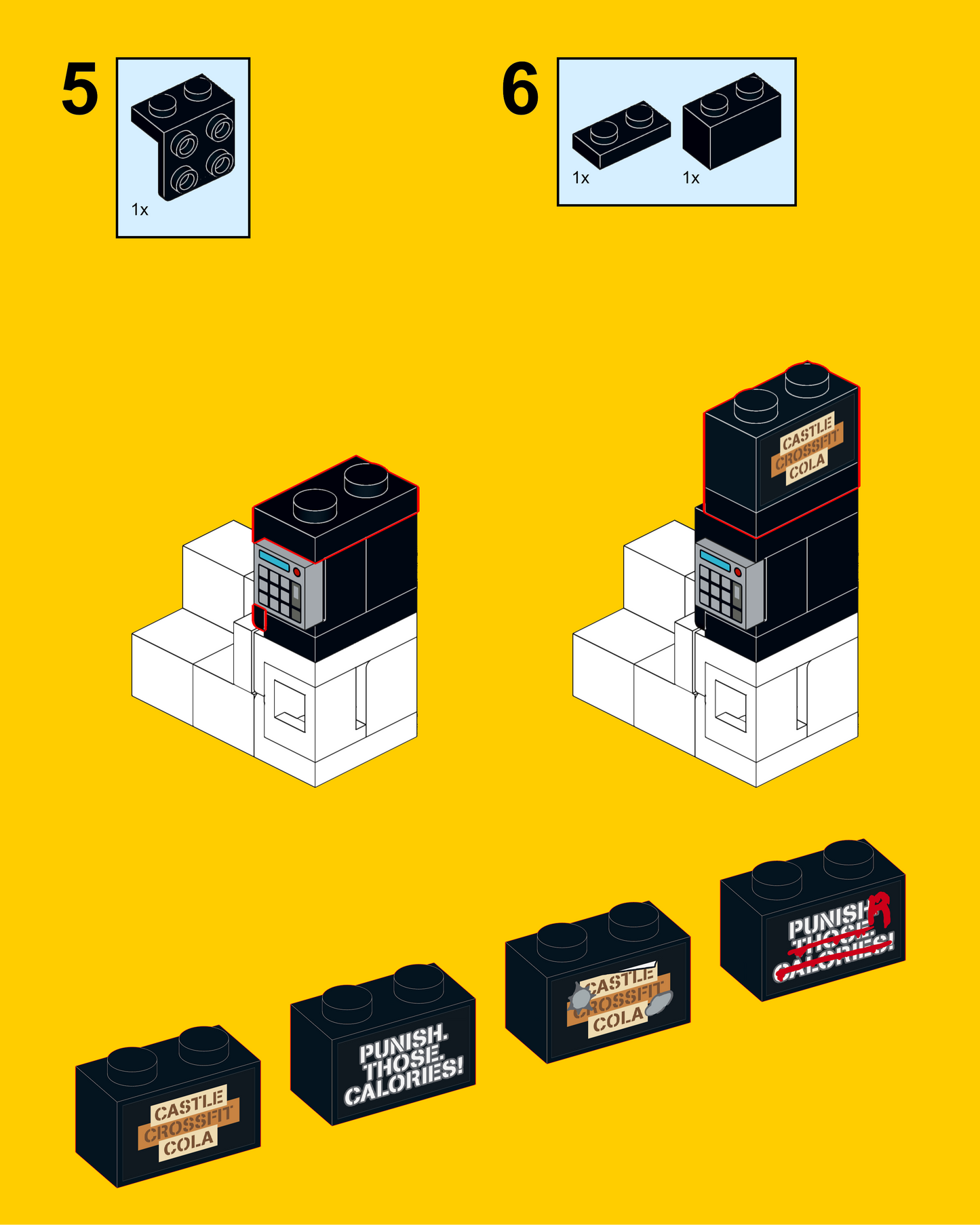 "CASTLE CROSSFIT COLA" Stickers