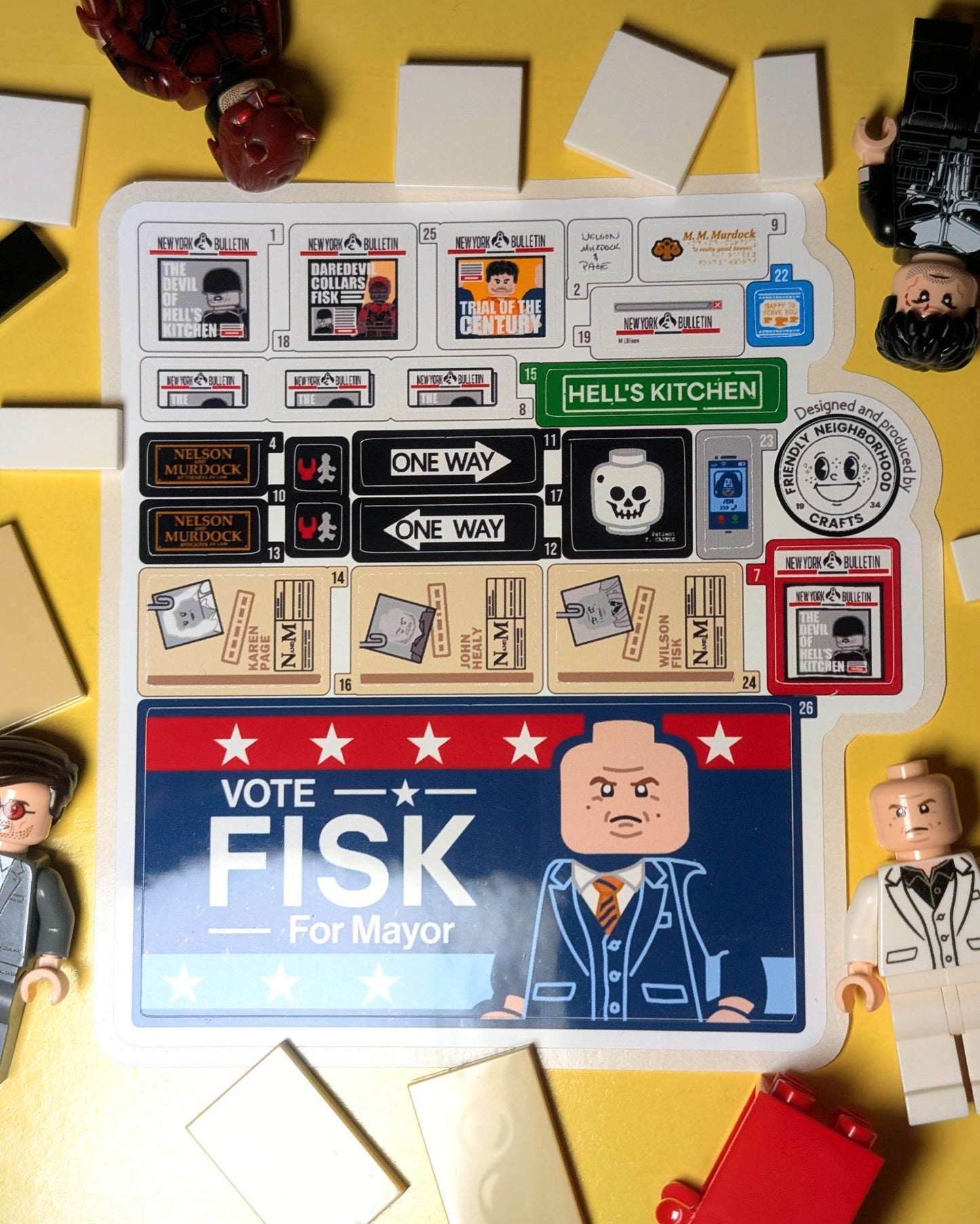 "NELSON AND MURDOCK" Stickers