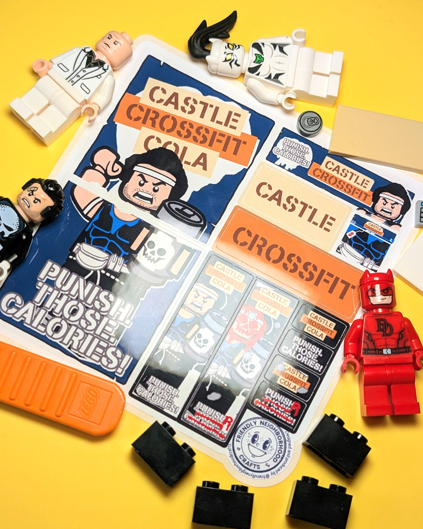 "CASTLE CROSSFIT COLA" Stickers
