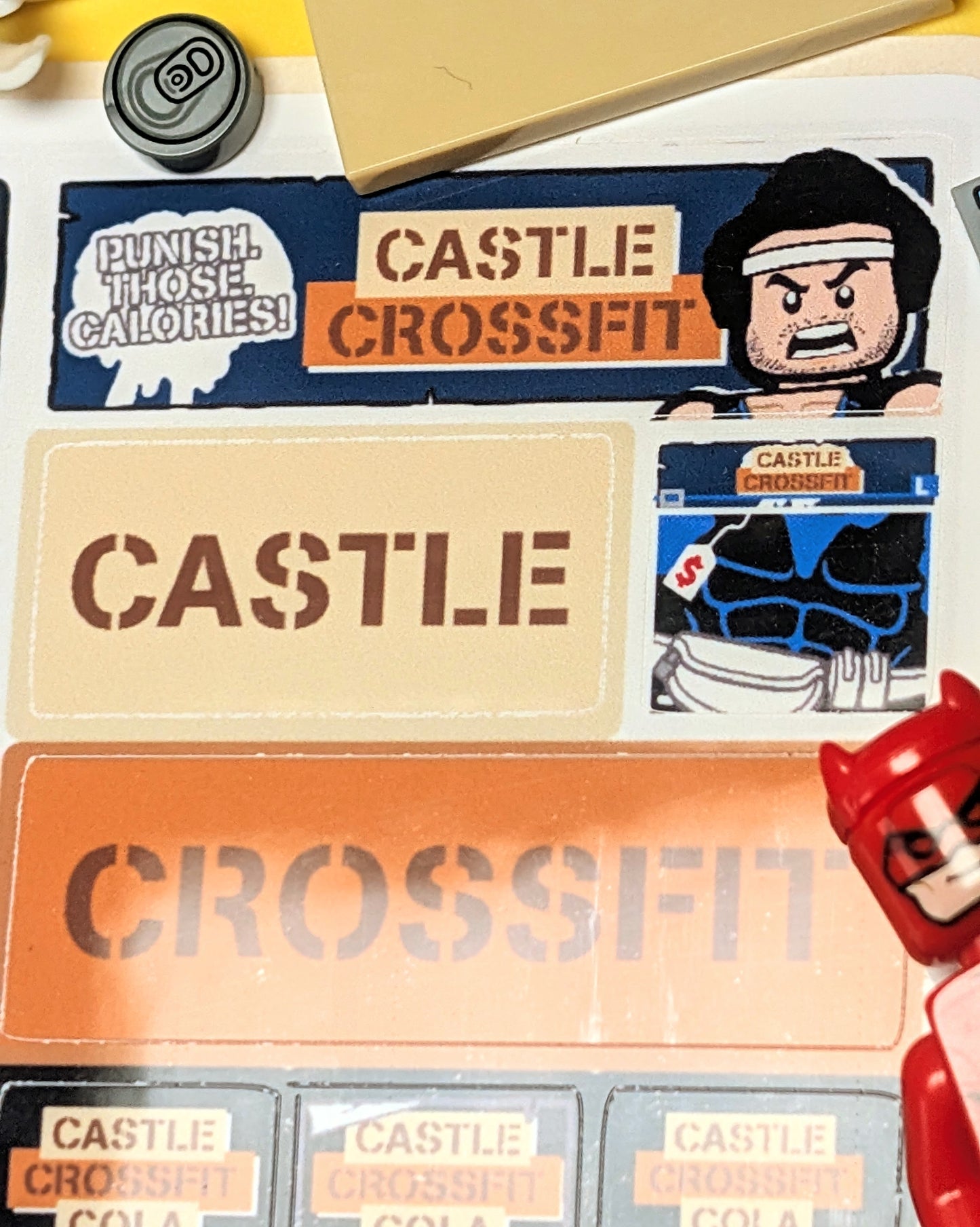 "CASTLE CROSSFIT COLA" Stickers