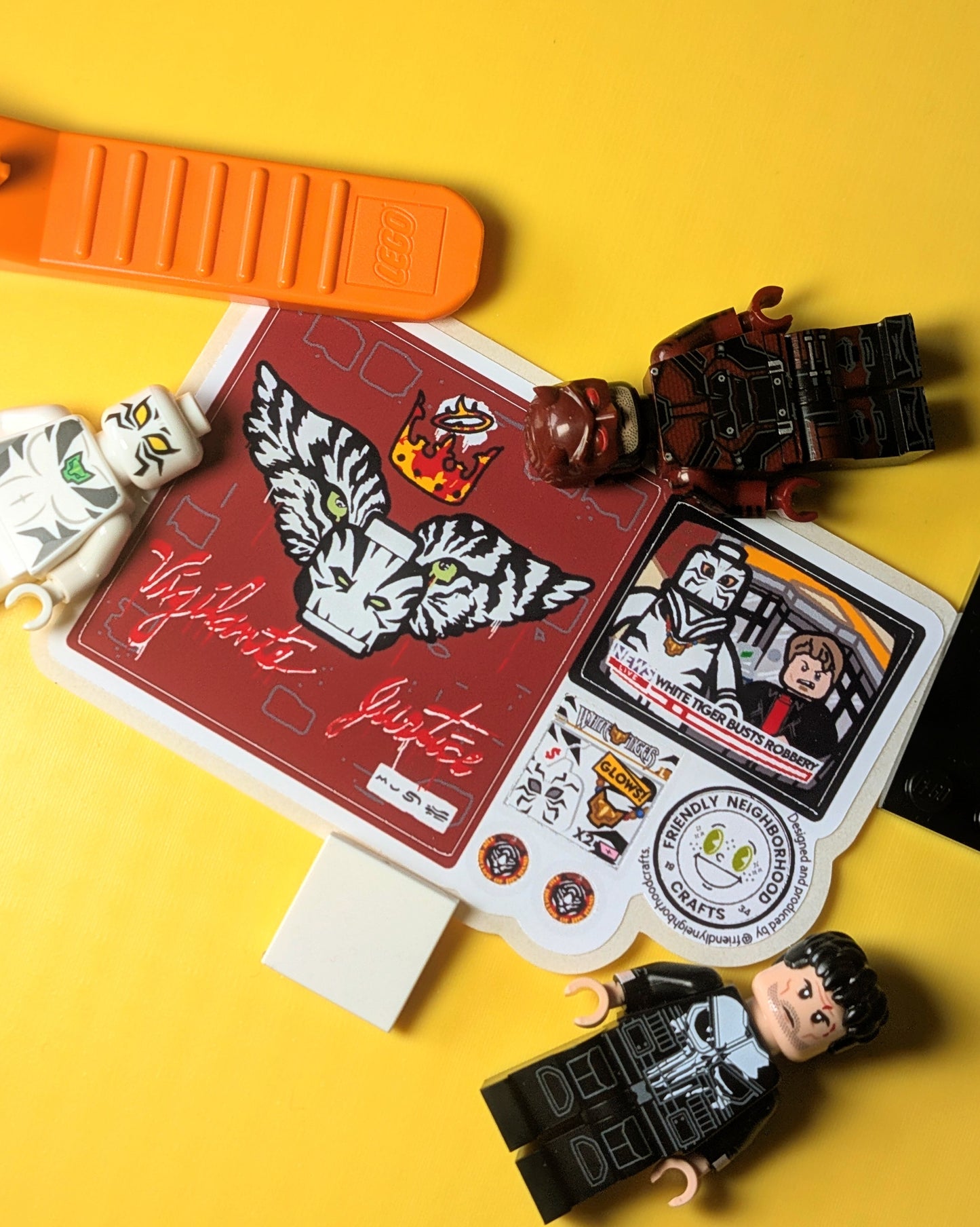 "WHITE BIGCAT" Stickers