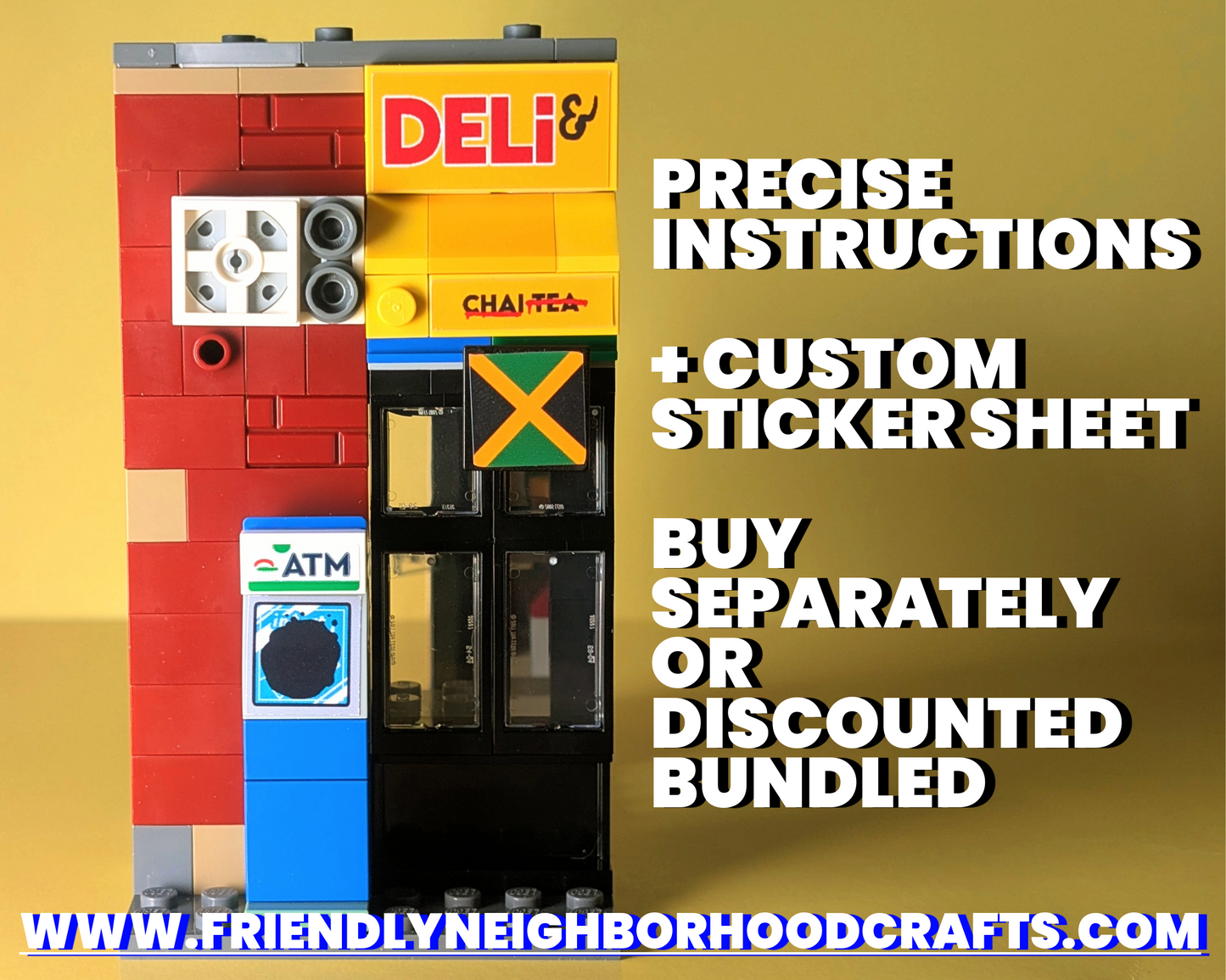 LEGO ALT BUILD Miles Vs. Spot Spider-Verse Bodega 76311 INSTRUCTIONS (digital) + STICKERS (physical)