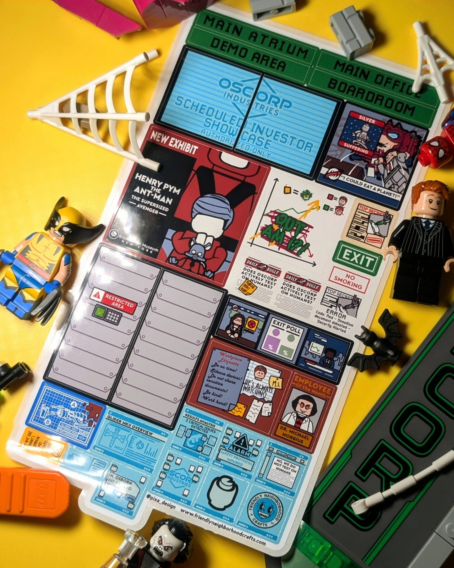 "OSCORP TOWER WORKPLACE (3a)" Stickers