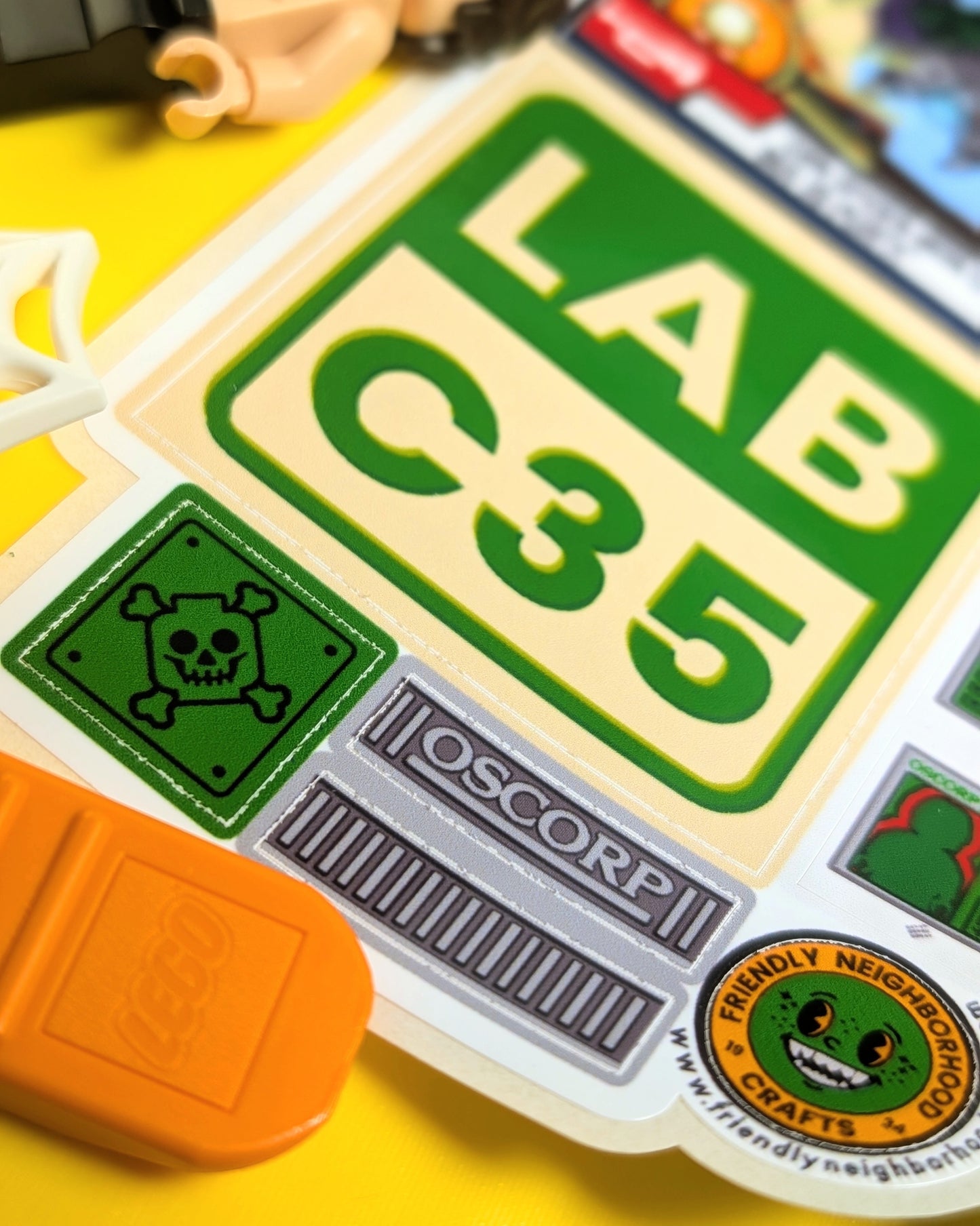"OSCORP LAB C35" Stickers
