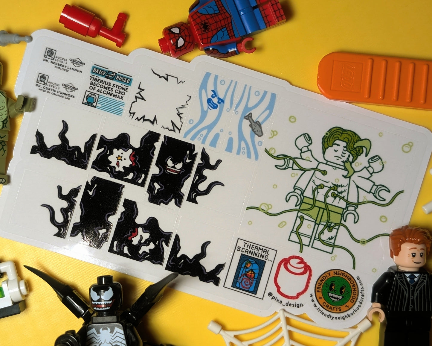 "OSCORP TOWER LAB EXPERIMENTS (4b)" Stickers