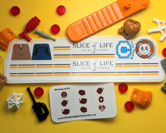 "SLICE OF LIFE" Stickers + INSTRUCTIONS
