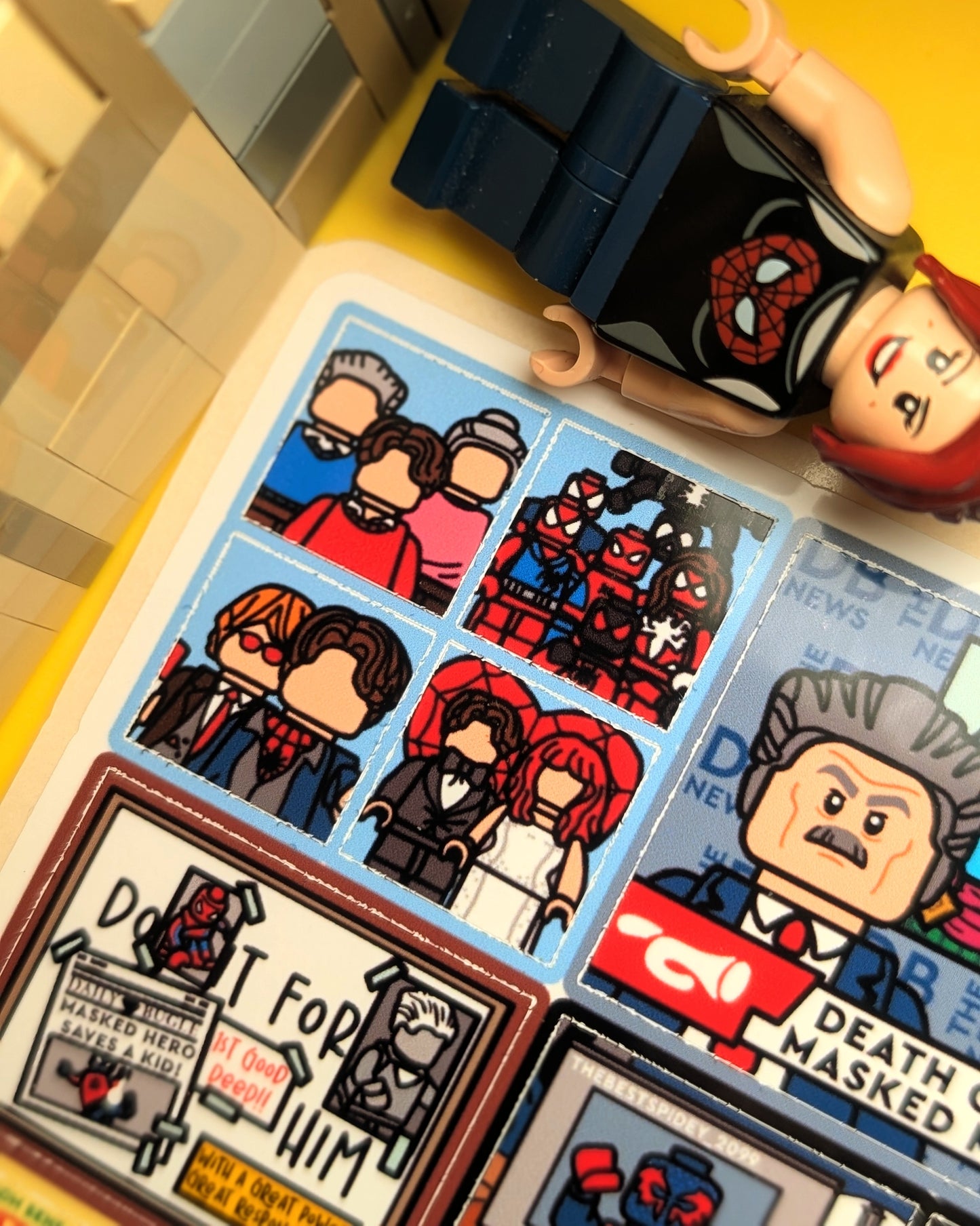 "WEB-SHOOTER'S APARTMENT" 2 Sticker Sheets