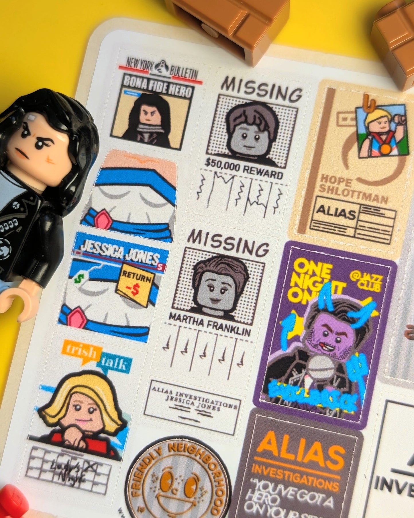 "ALIAS" & "TRISH TALK" 2 Sticker Sheets