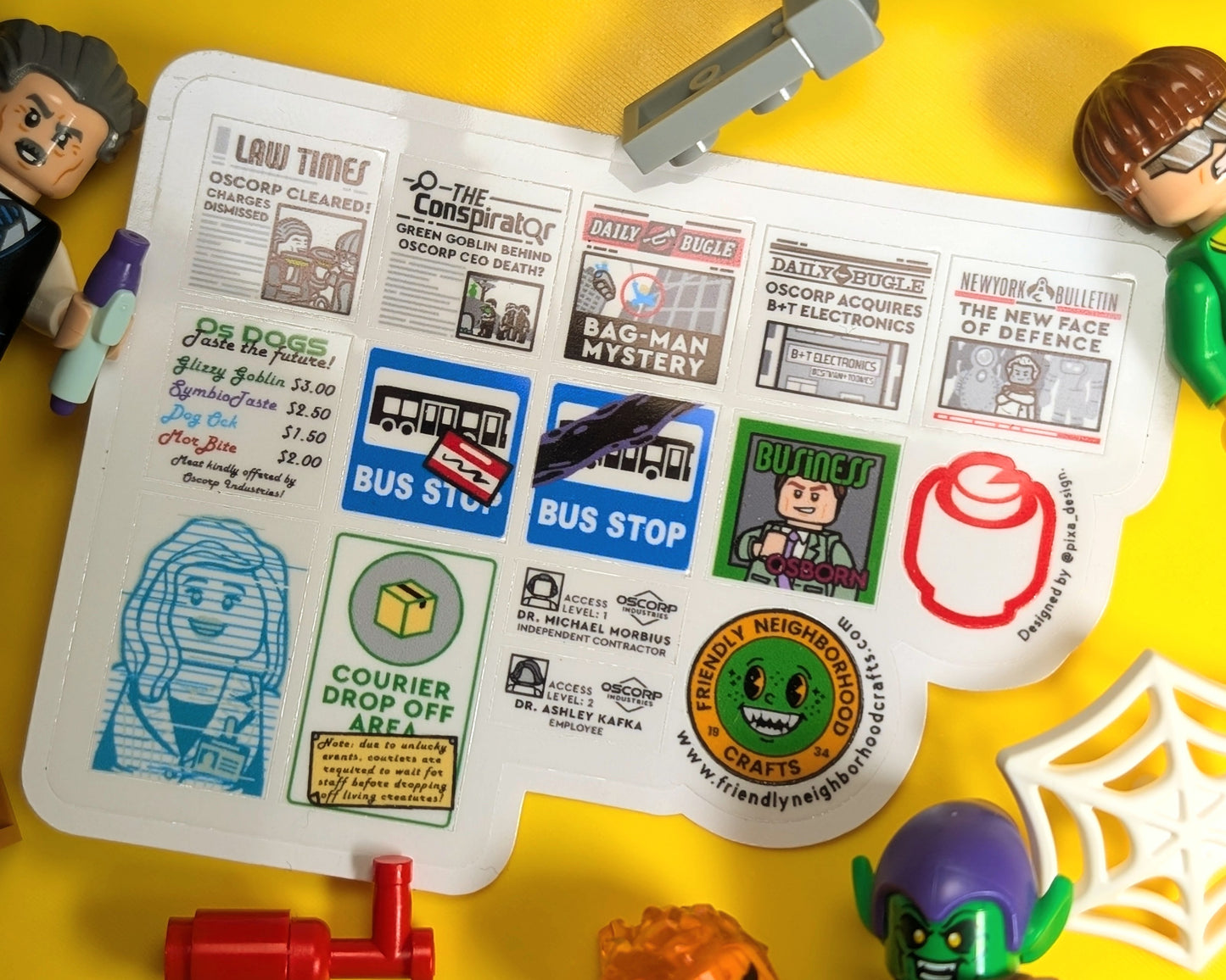 "OSCORP TOWER STREET-LEVEL (1b)" Stickers
