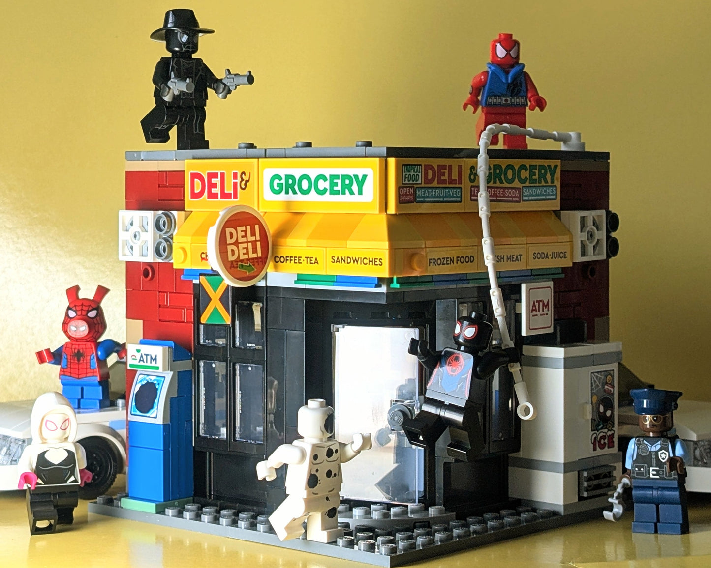 LEGO ALT BUILD Miles Vs. Spot Spider-Verse Bodega 76311 INSTRUCTIONS (digital) + STICKERS (physical)
