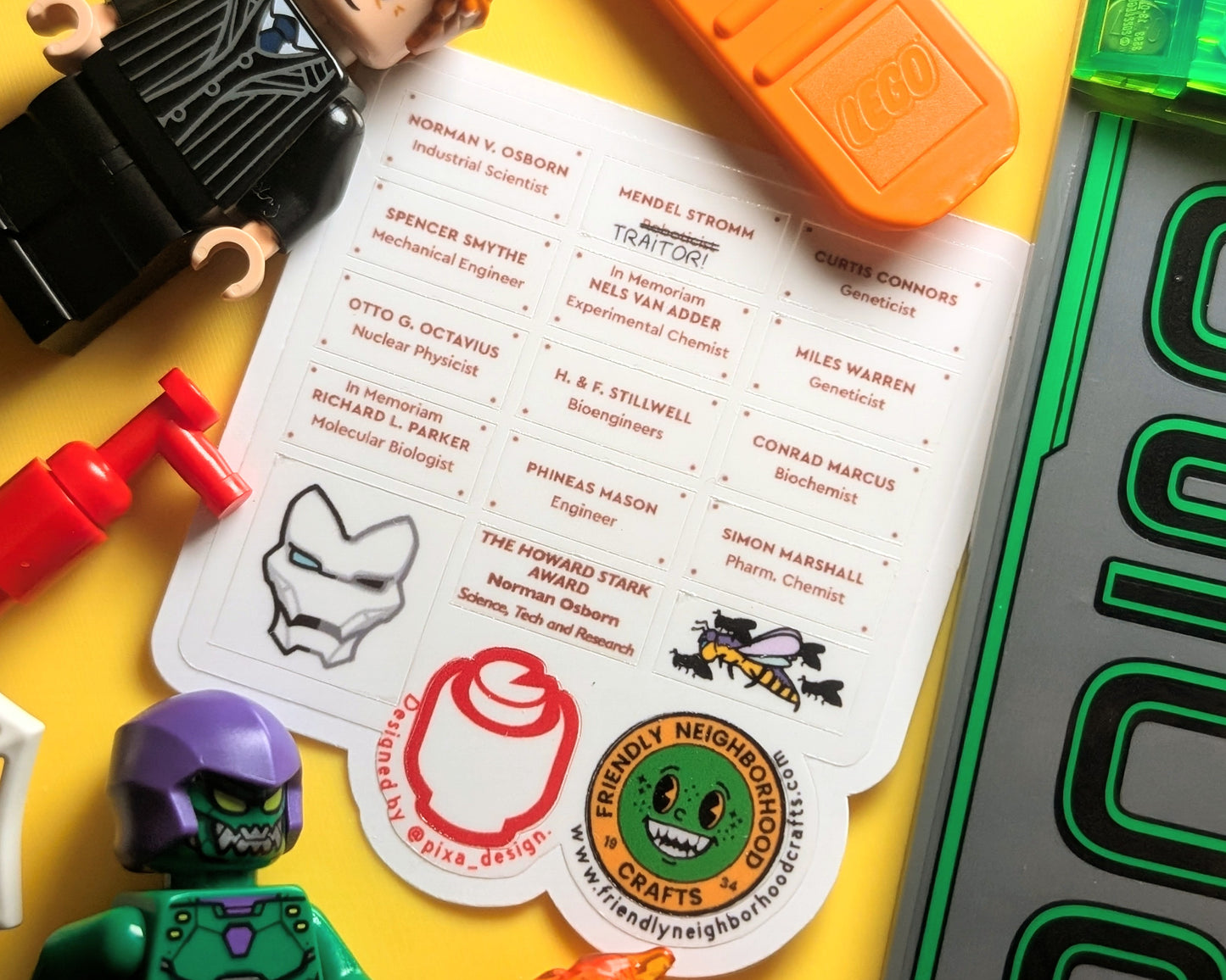 "OSCORP TOWER SCIENTISTS (2b)" Stickers