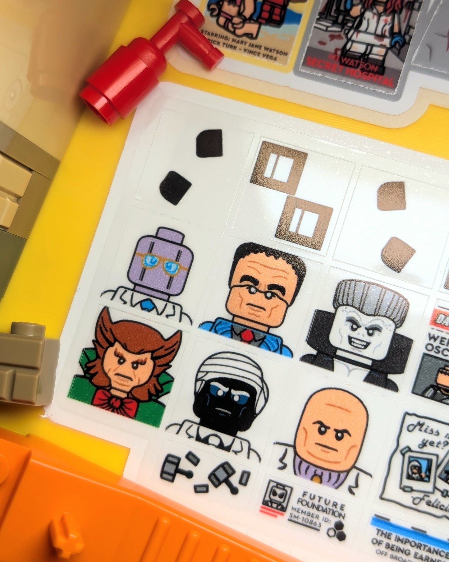 "WEB-SHOOTER'S APARTMENT" 2 Sticker Sheets