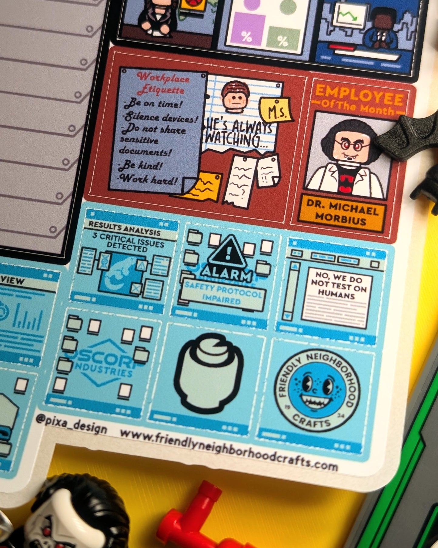 "OSCORP TOWER WORKPLACE (3a)" Stickers