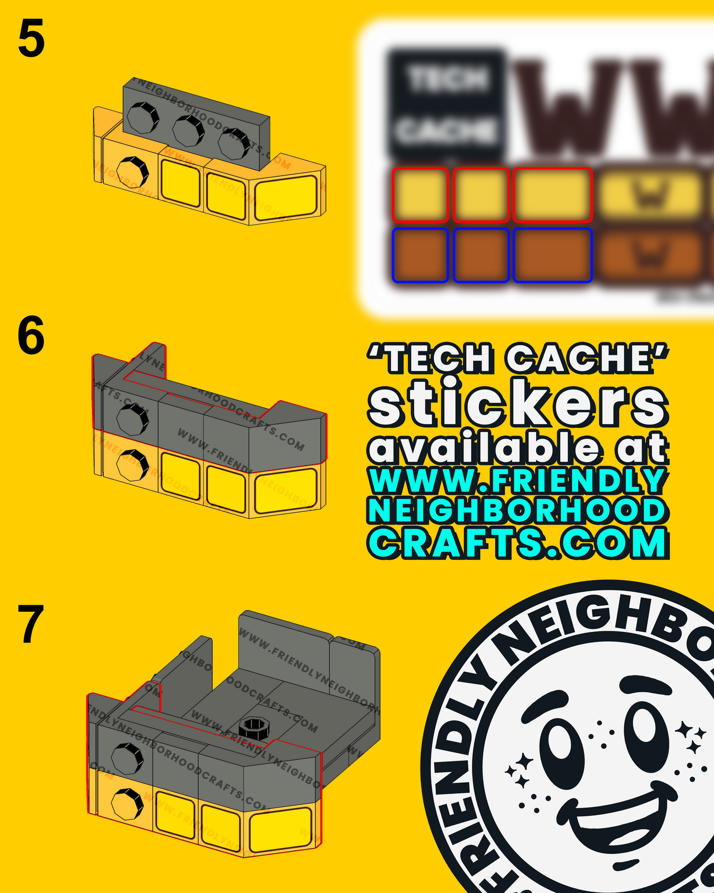 "TECH CACHE" Stickers
