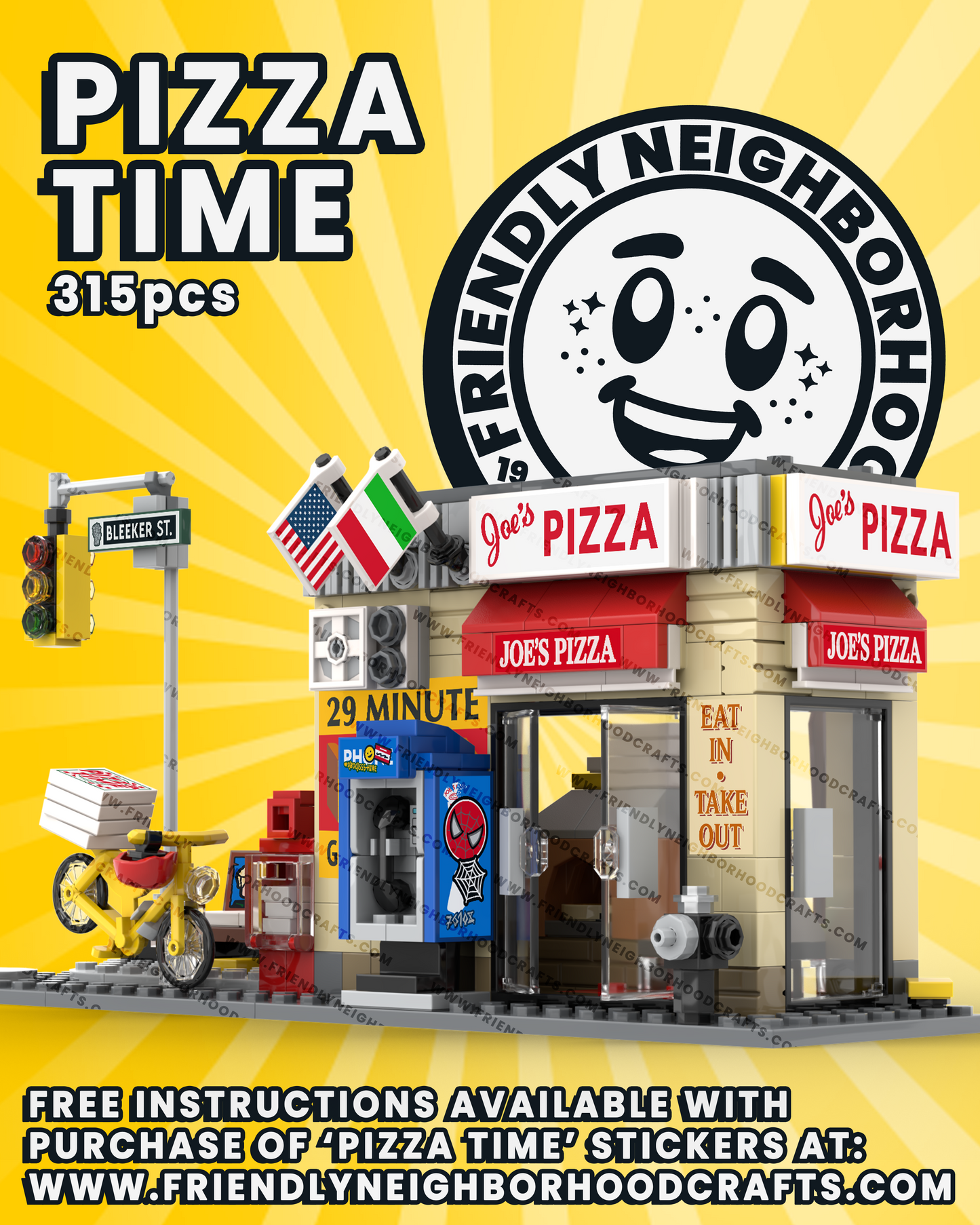 "PIZZA TIME" Stickers