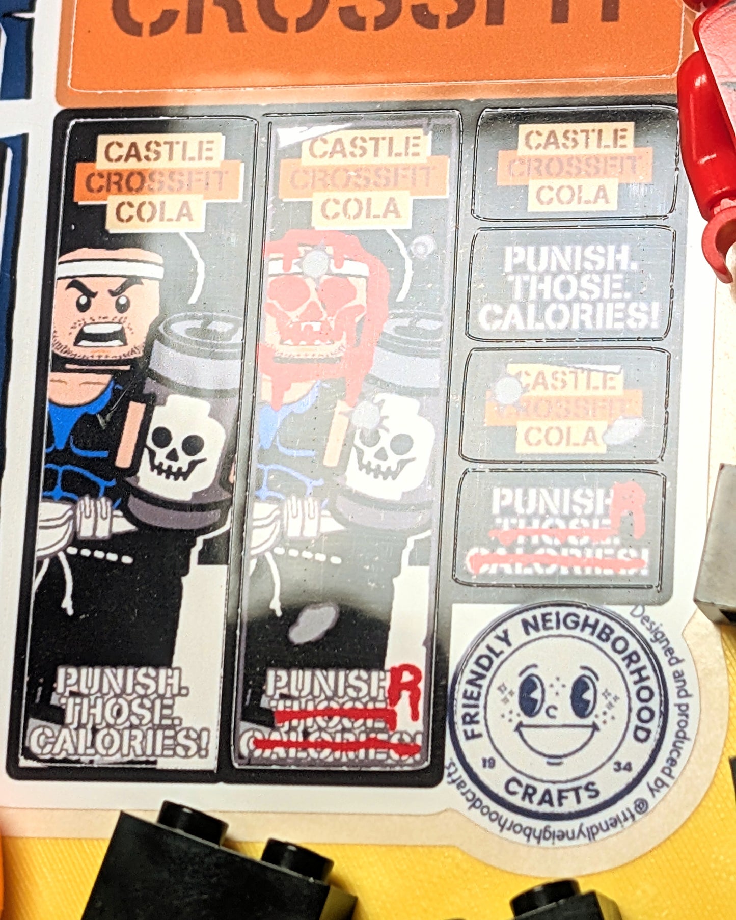 "CASTLE CROSSFIT COLA" Stickers