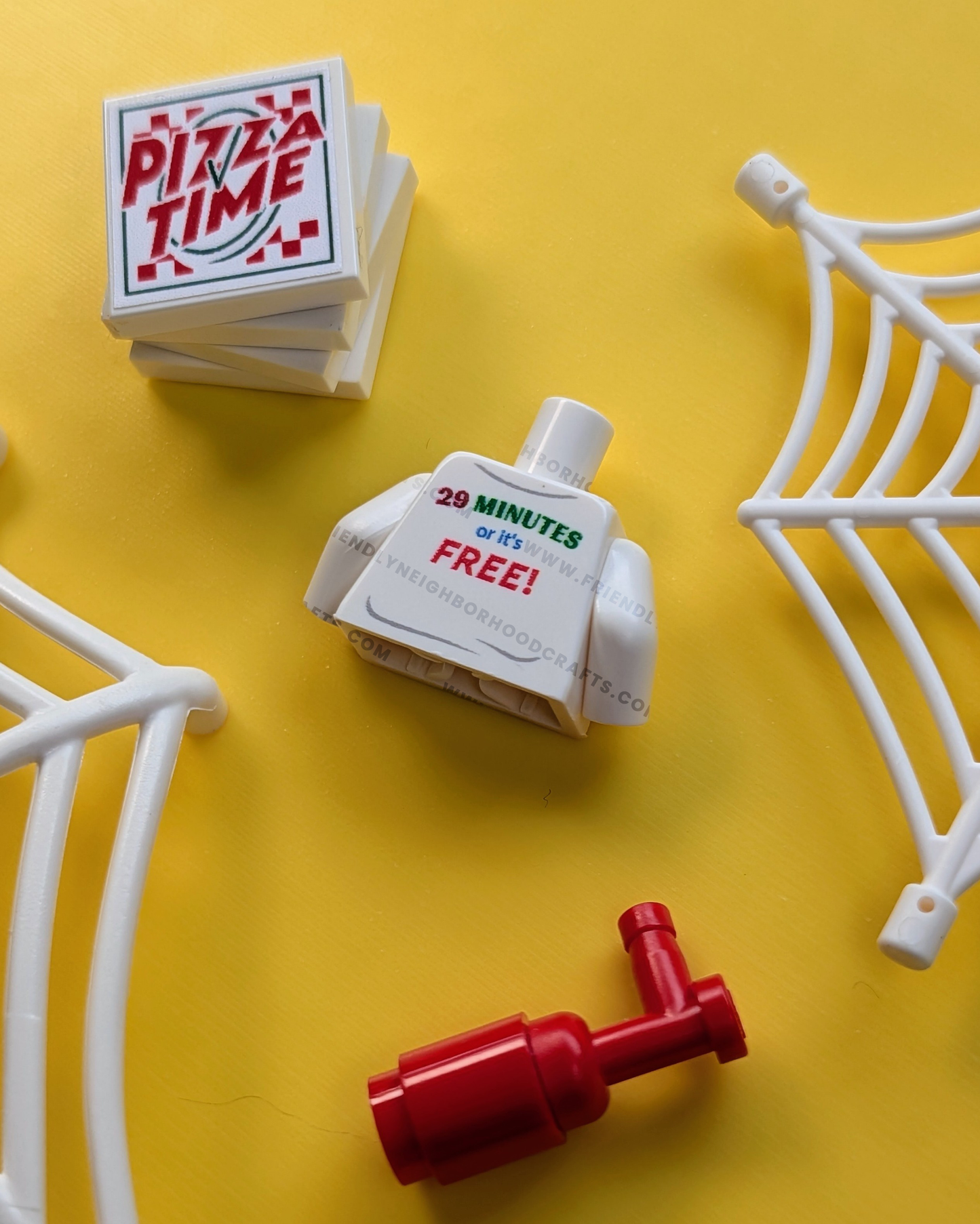 "PIZZA TIME" Printed Torso