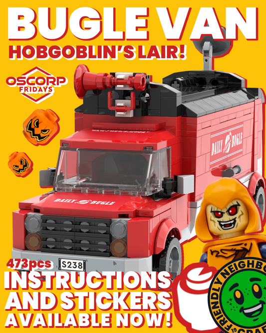 "BUGLE VAN" Stickers (+INSTRUCTIONS)