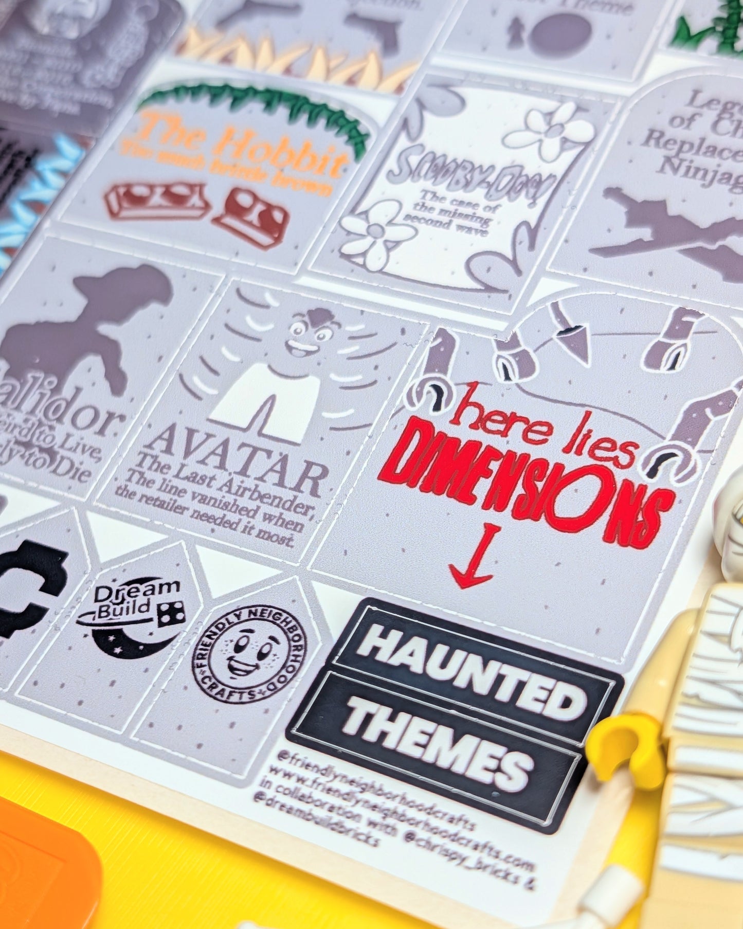 "HAUNTED THEMES" Stickers