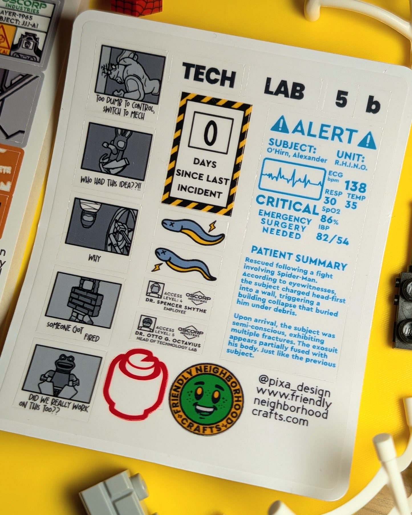 "CORP TECH LAB" Stickers