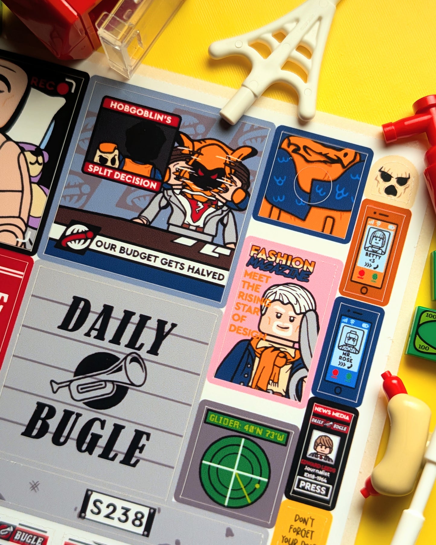"BUGLE VAN" Stickers (+INSTRUCTIONS)