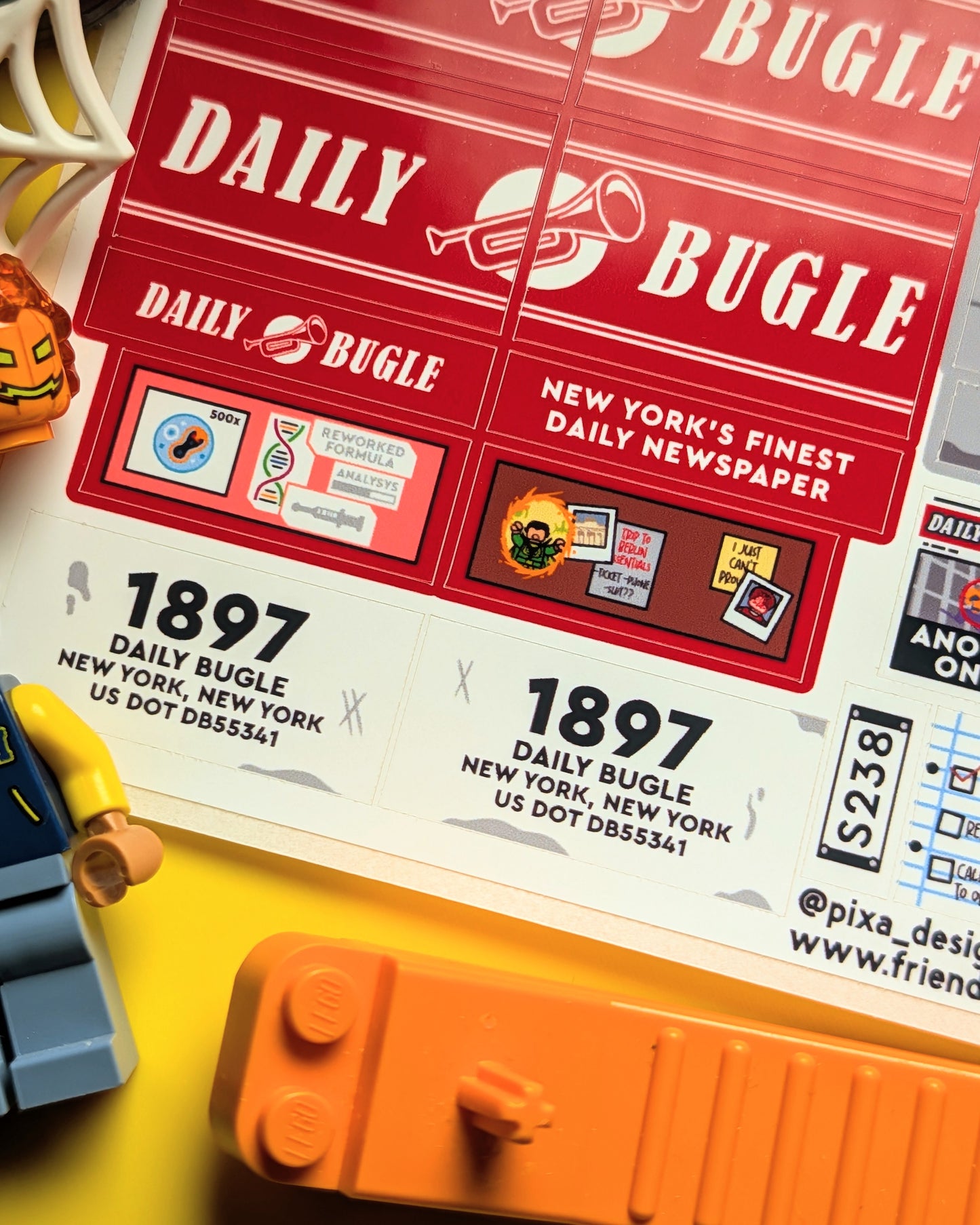 "BUGLE VAN" Stickers (+INSTRUCTIONS)