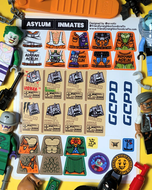 "ASYLUM INMATES" Stickers