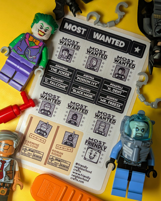 "MOST WANTED" Stickers