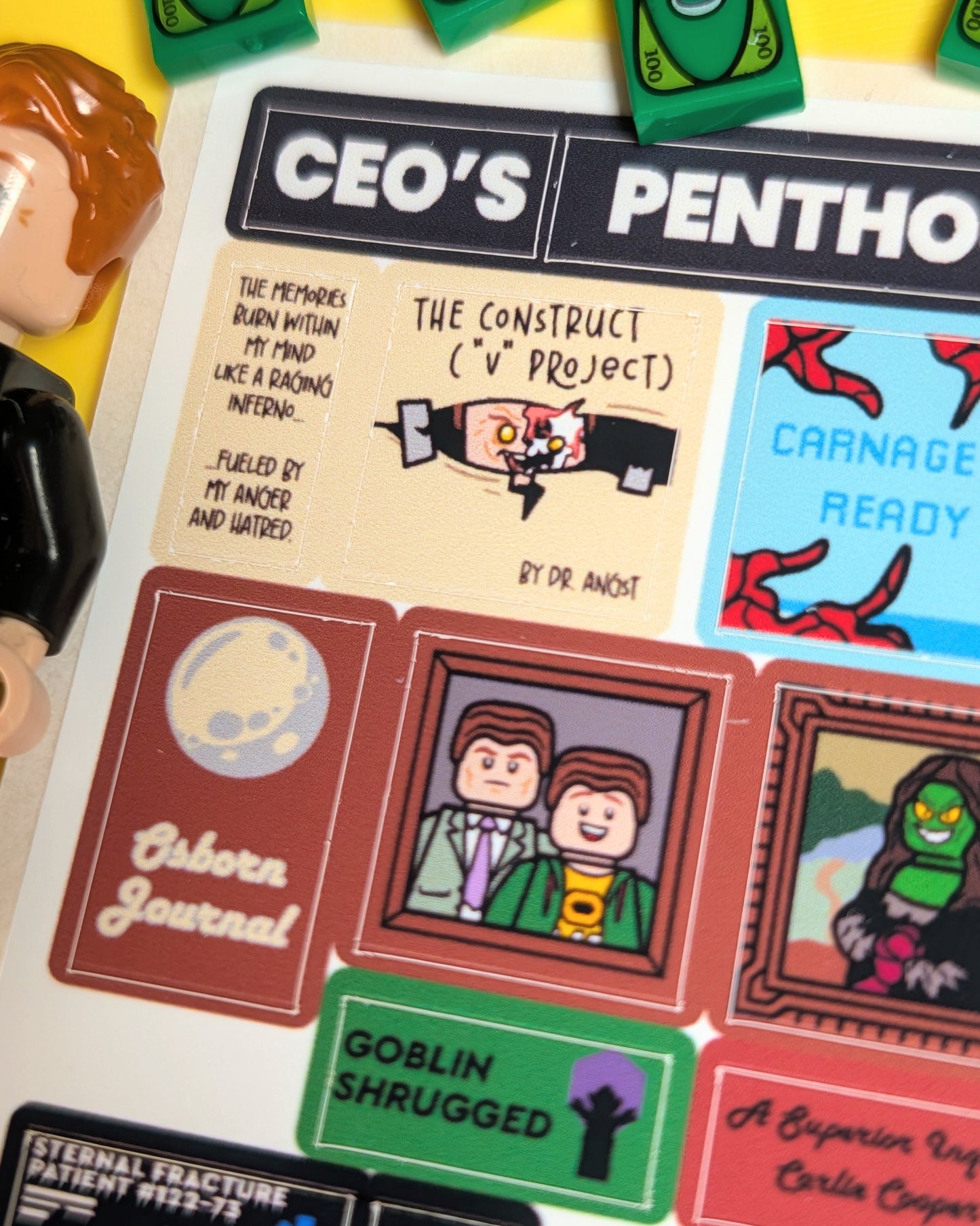 "CORP CEO'S PENTHOUSE" Stickers