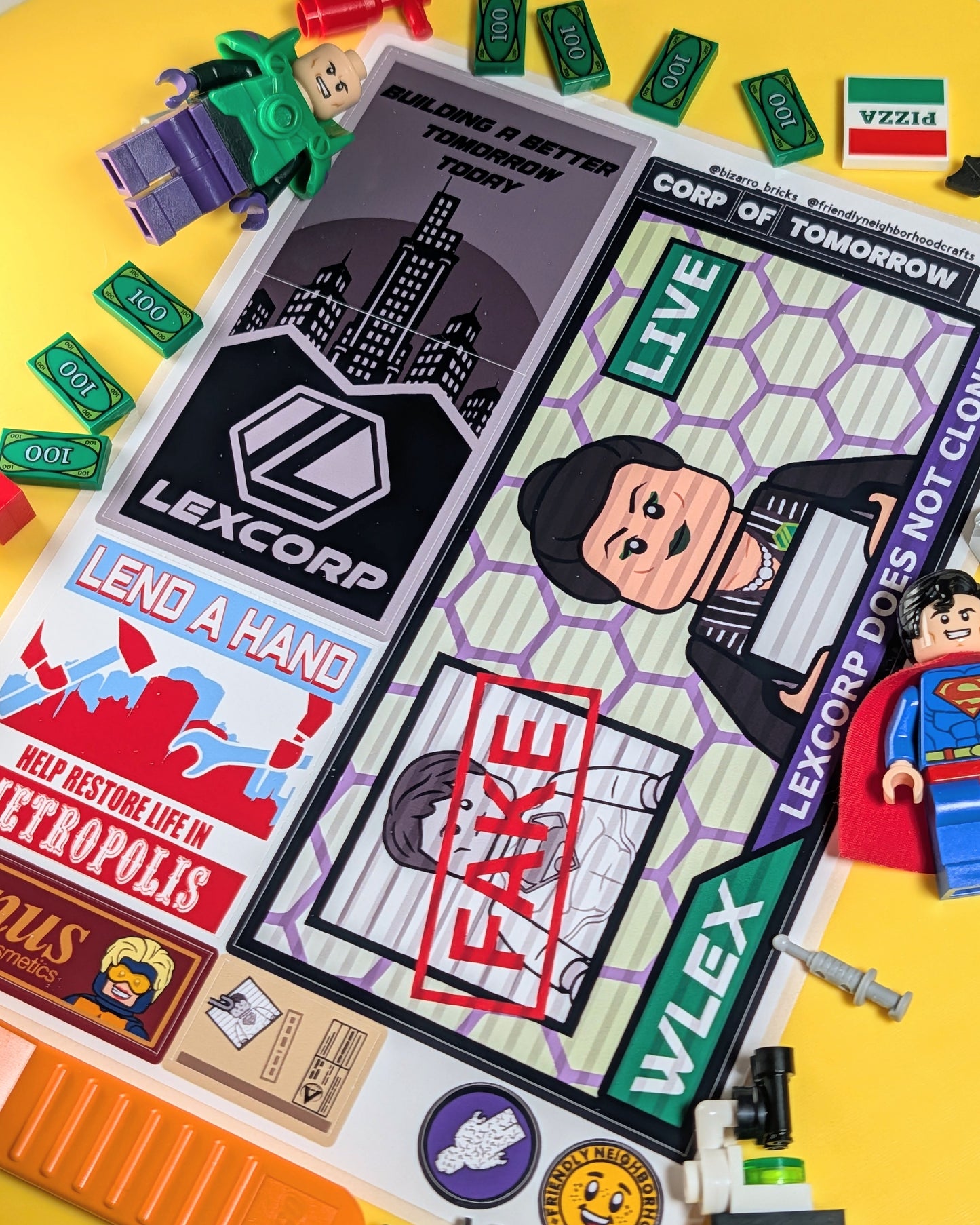 "CORP OF TOMORROW" Stickers