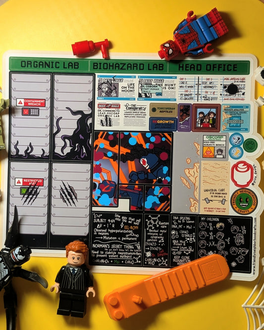 "OSCORP TOWER LAB EXPERIMENTS (4a)" Stickers