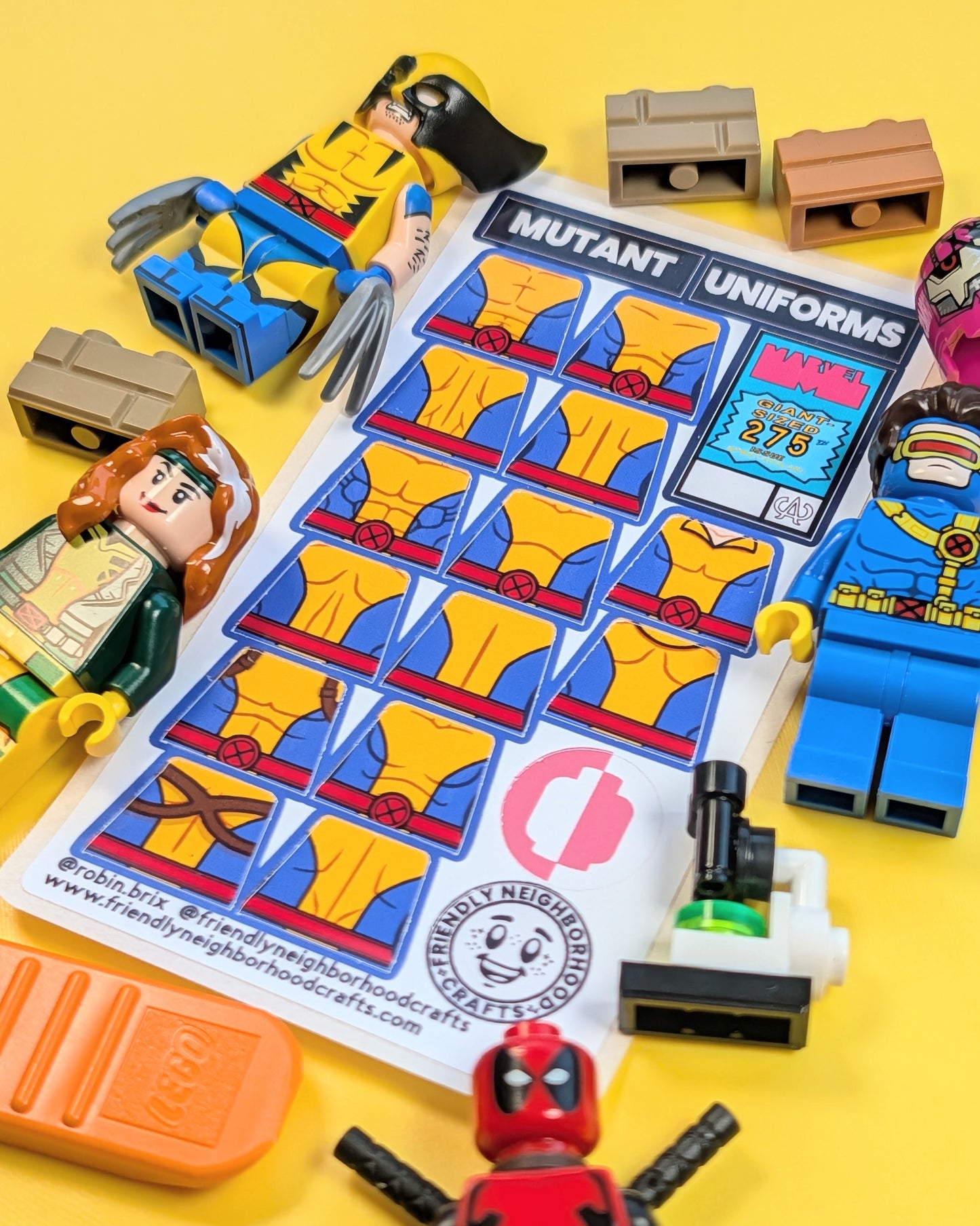 "MUTANT UNIFORMS" Sticker Sheet