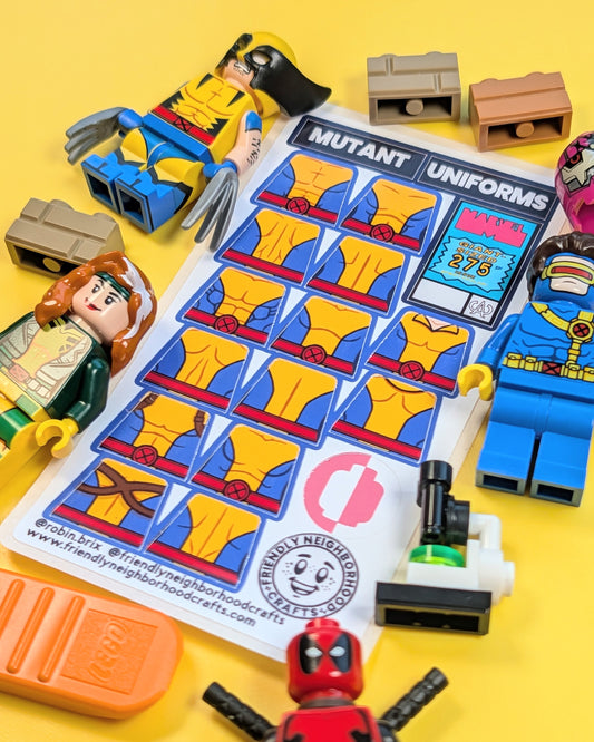 "MUTANT UNIFORMS" Sticker Sheet
