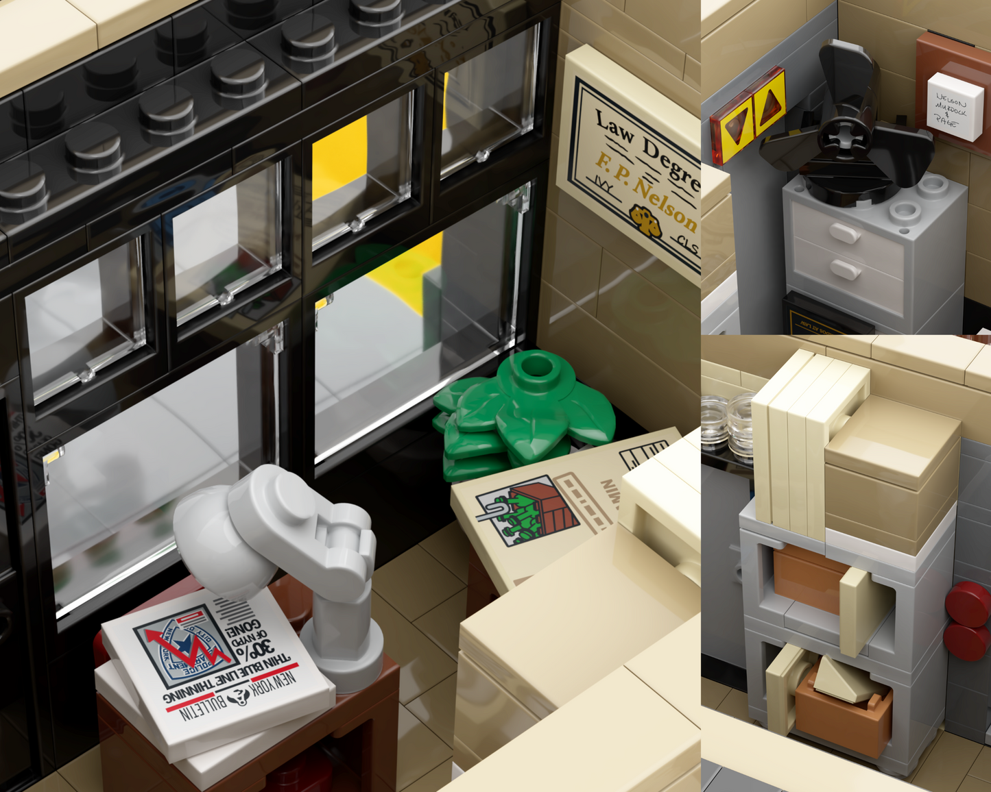 LEGO MOC Daredevil Born Again NELSON MURDOCK AND PAGE INSTRUCTIONS + parts list DIGITAL DOWNLOAD