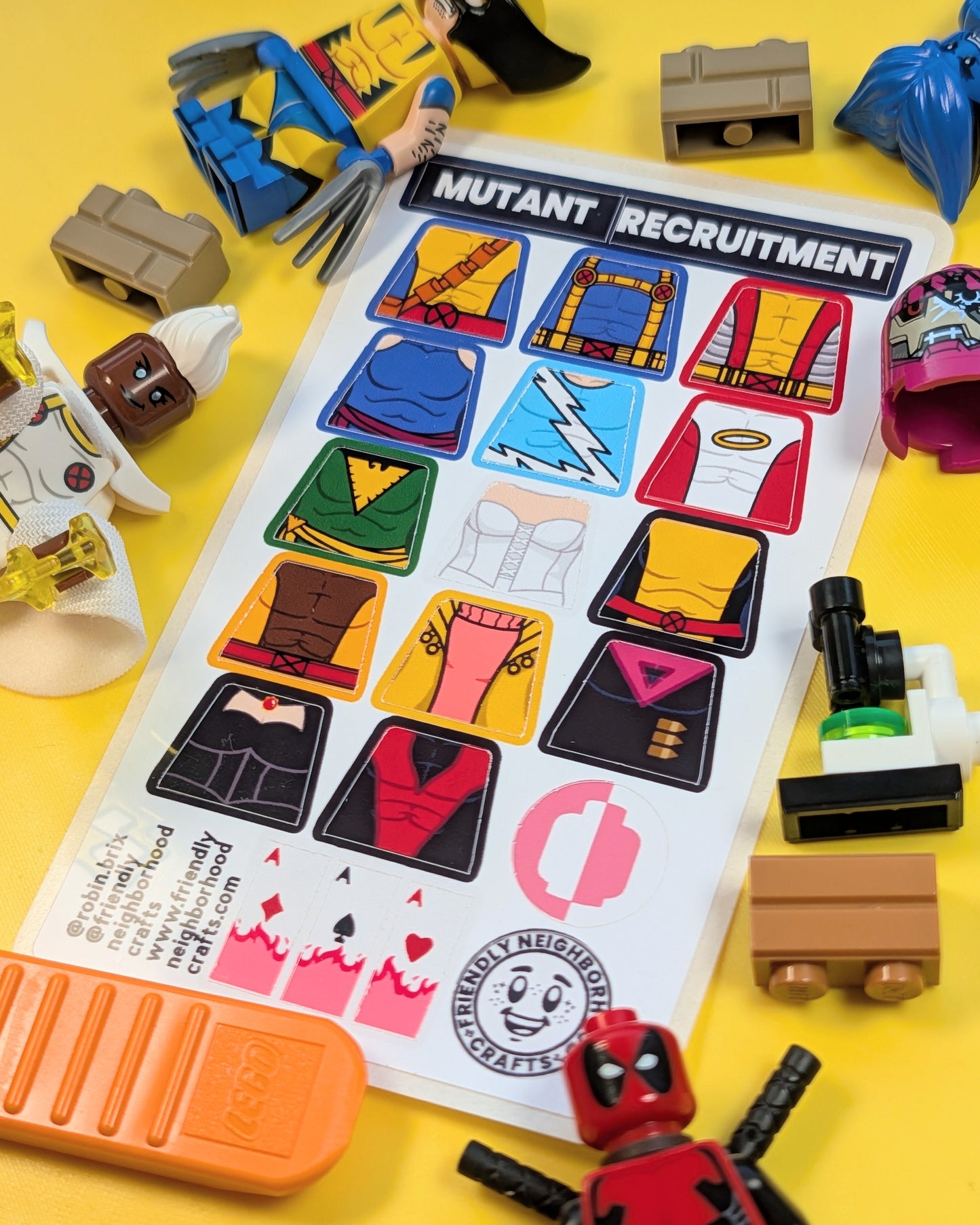 "MUTANT RECRUITMENT" Sticker Sheet