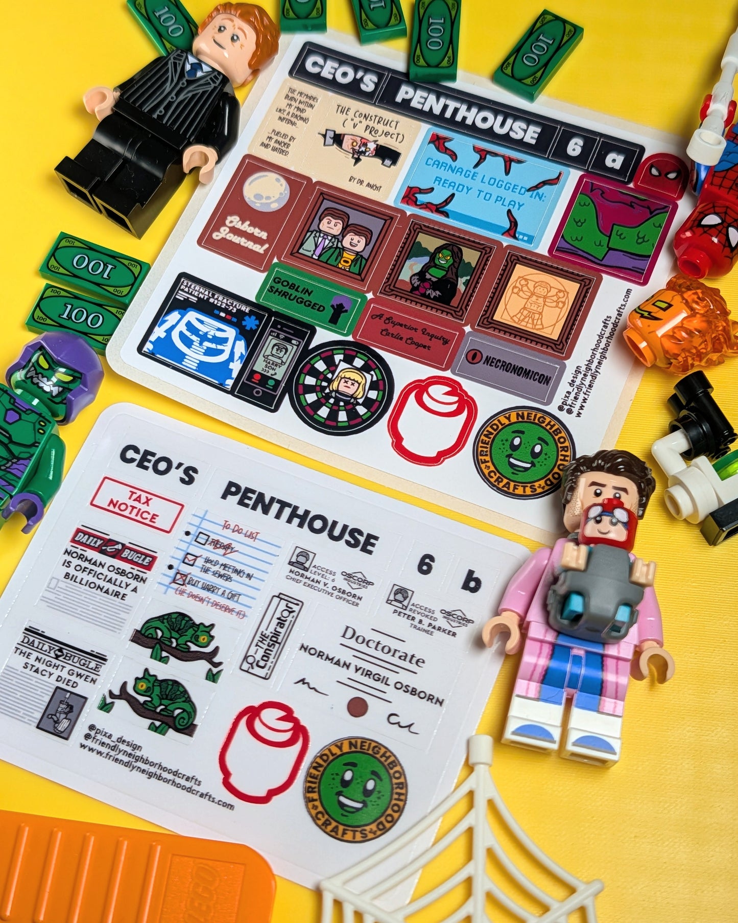 "CORP CEO'S PENTHOUSE" Stickers