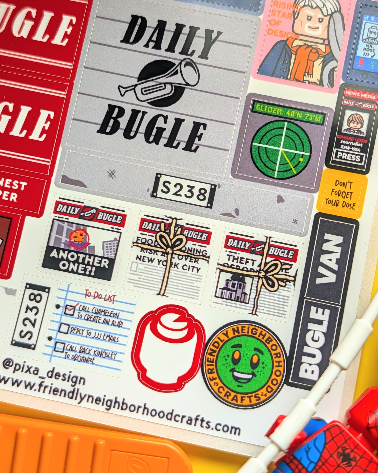 "BUGLE VAN" Stickers (+INSTRUCTIONS)