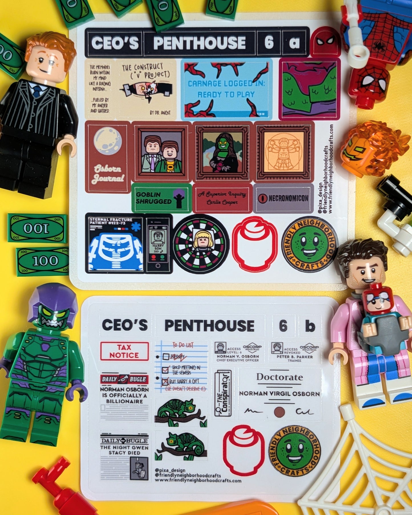 "CORP CEO'S PENTHOUSE" Stickers