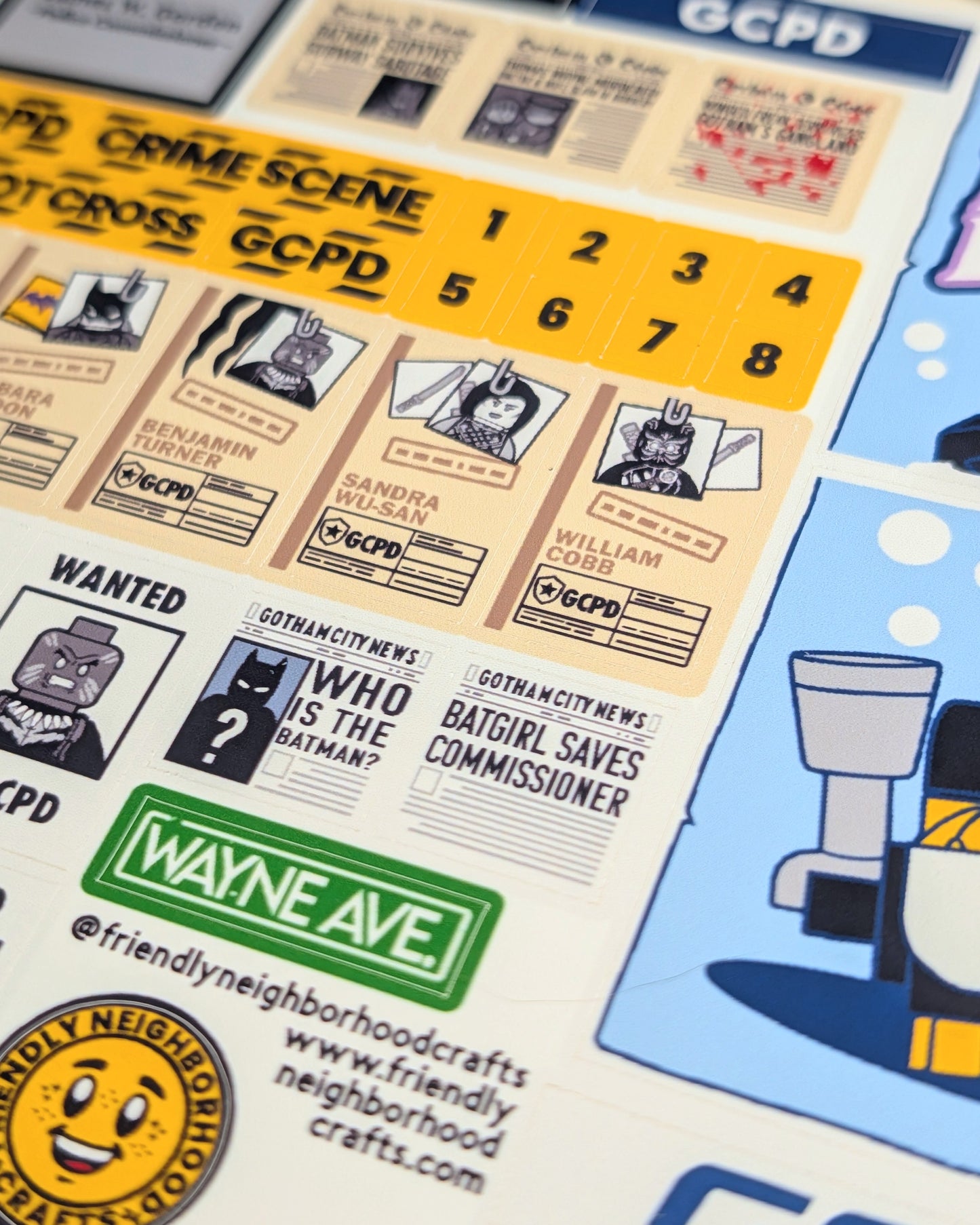 "GOTHIC POLICE" Stickers