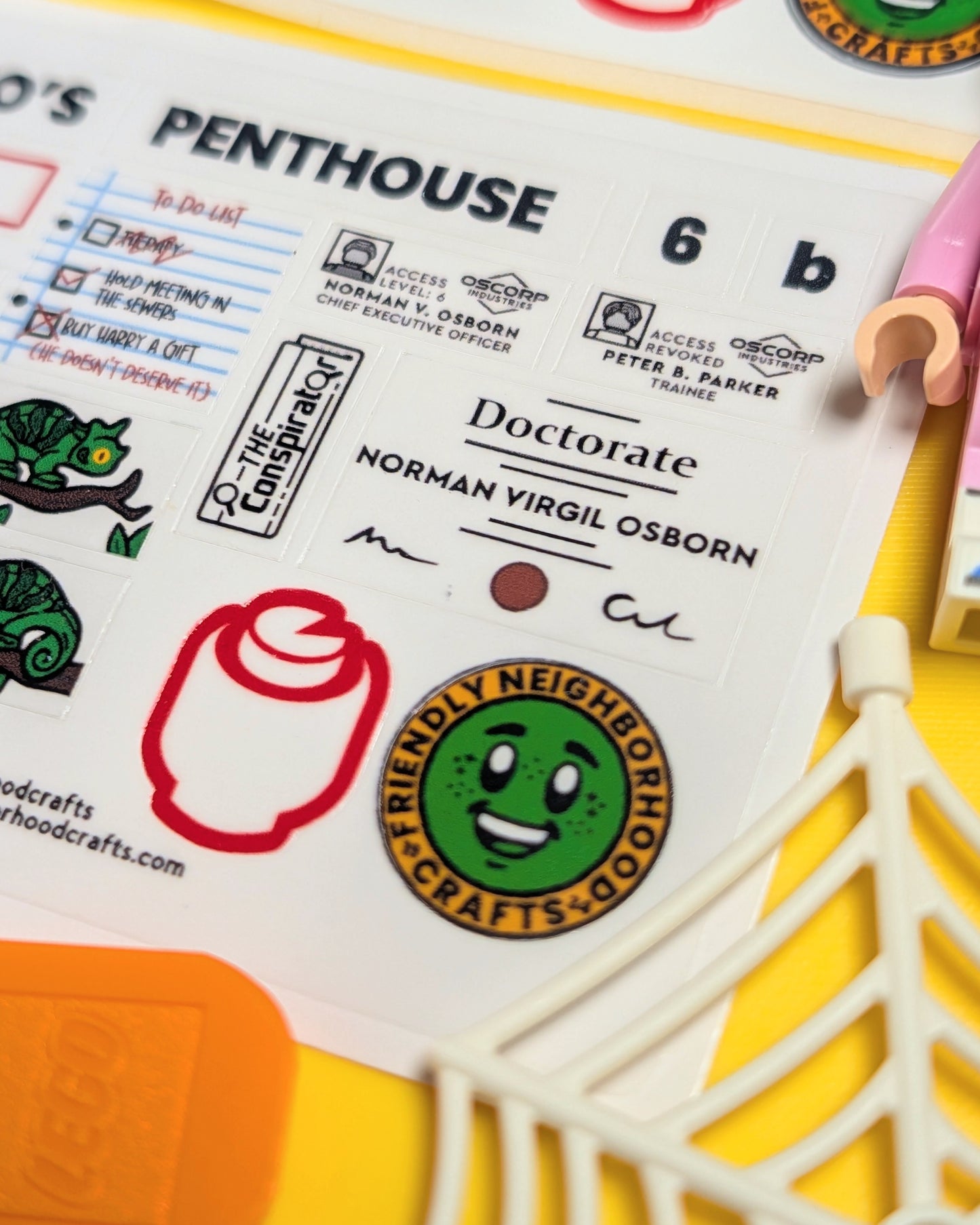 "CORP CEO'S PENTHOUSE" Stickers