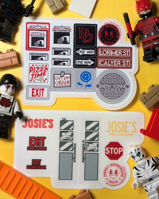 "JOSIE'S"  2 Sticker Sheets