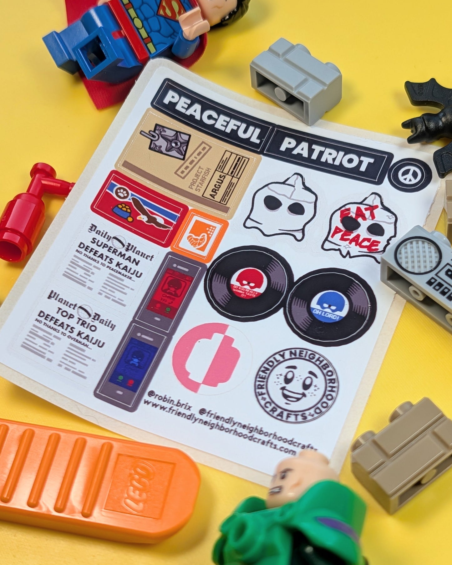 "PEACEFUL PATRIOT" Stickers