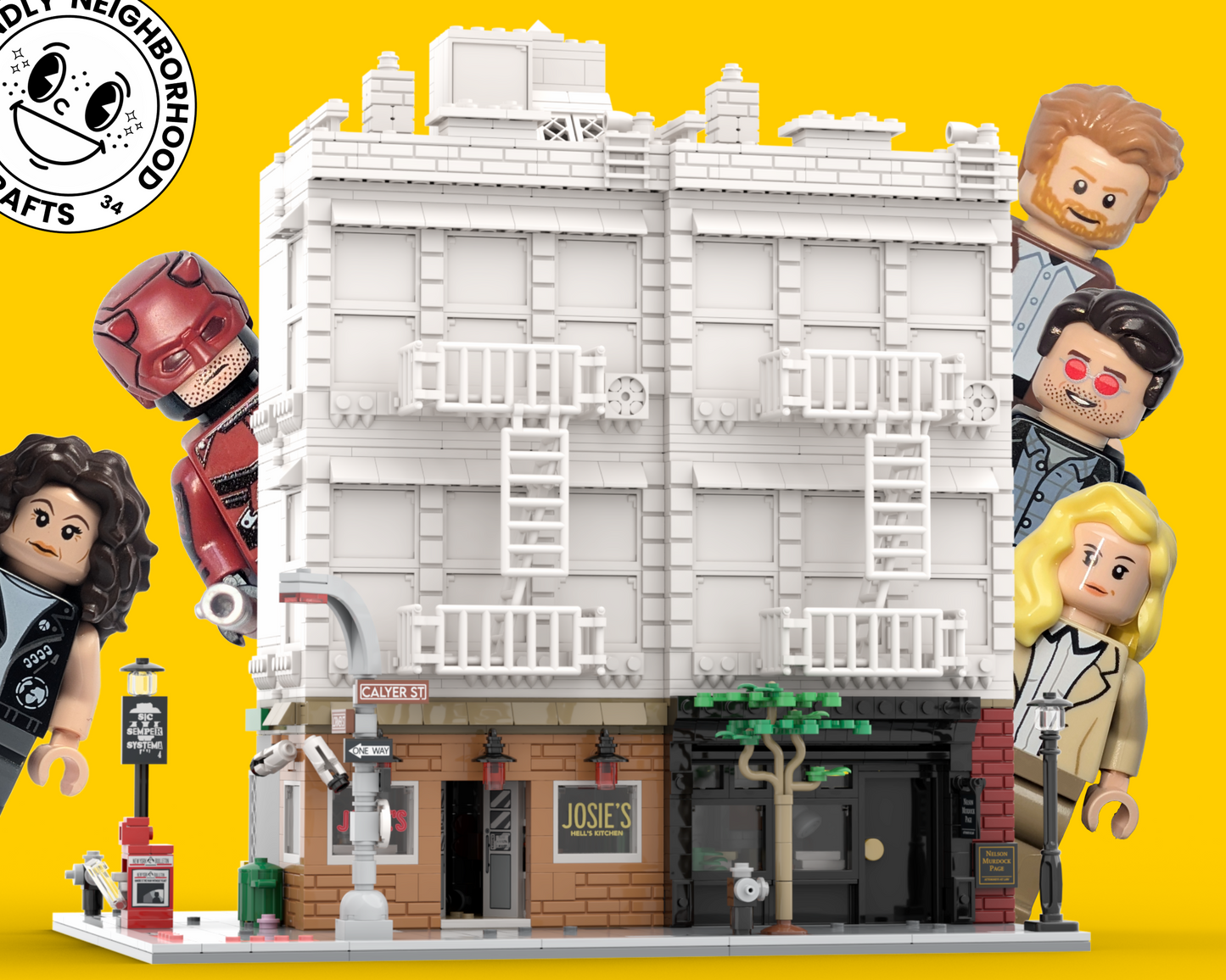 LEGO MOC Daredevil Born Again NELSON MURDOCK AND PAGE INSTRUCTIONS + parts list DIGITAL DOWNLOAD