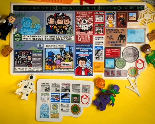 "OSCORP TOWER STREET-LEVEL BUNDLE" 2 Sticker Sheets