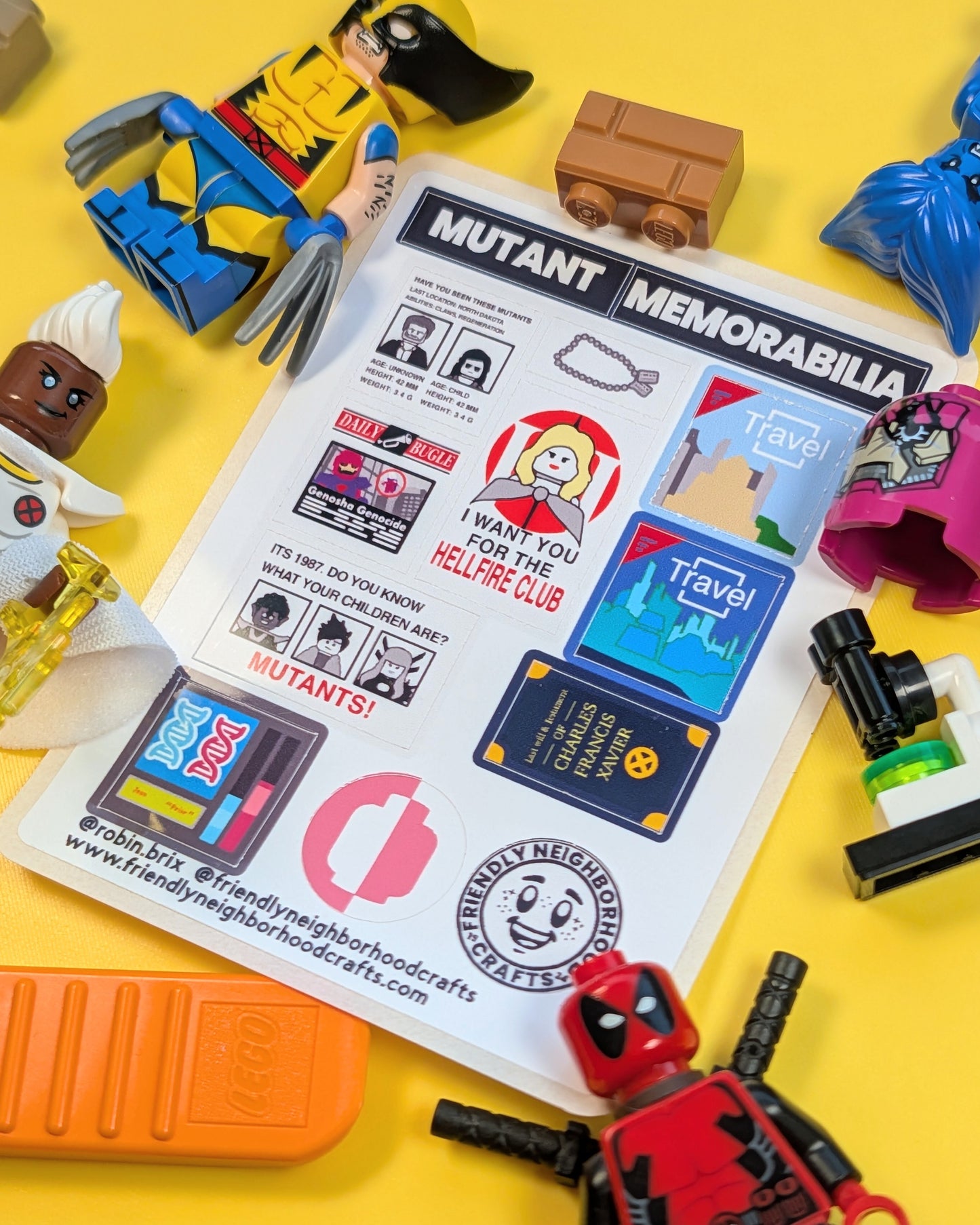 "MUTANT MEMORABILIA" Sticker Sheet