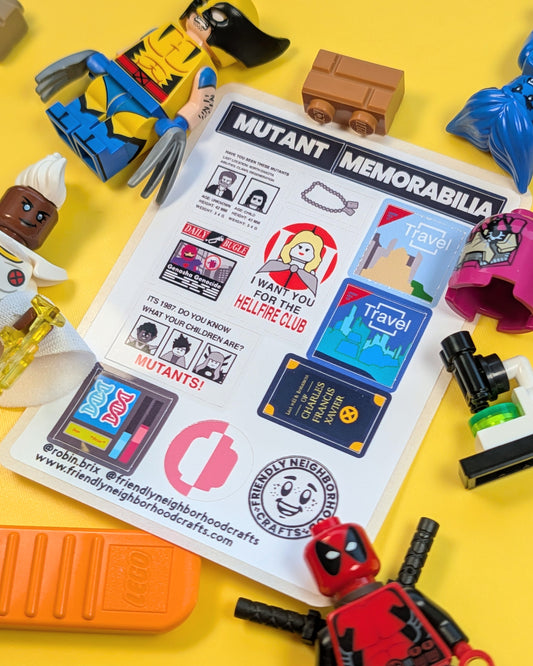 "MUTANT MEMORABILIA" Sticker Sheet