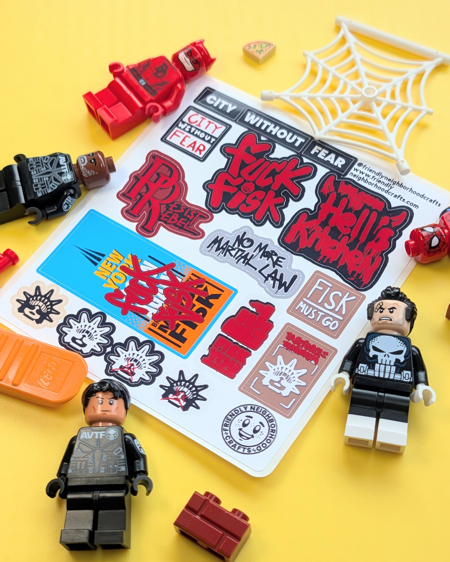 "CITY WITHOUT FEAR" Stickers