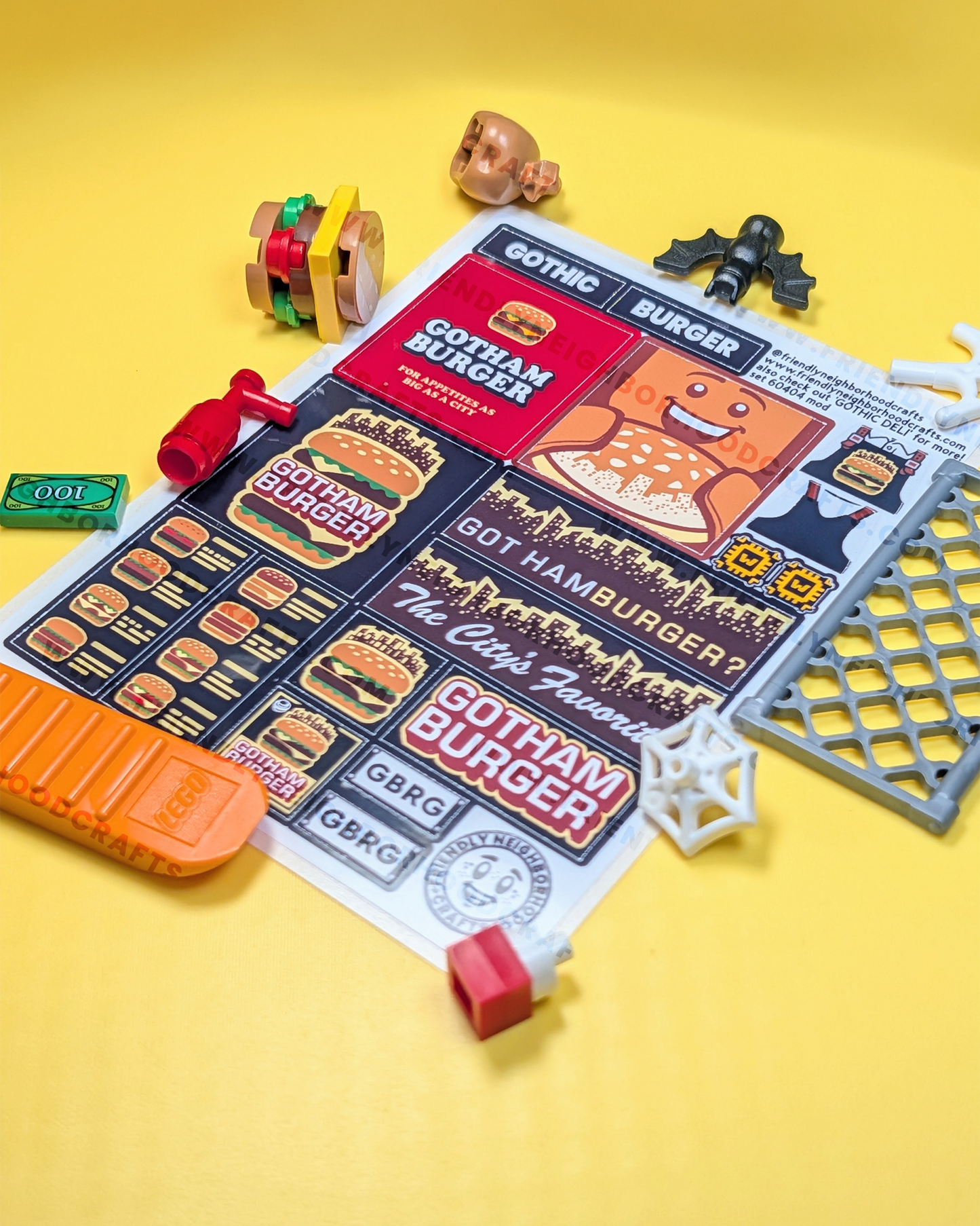 "GOTHIC BURGER" Stickers
