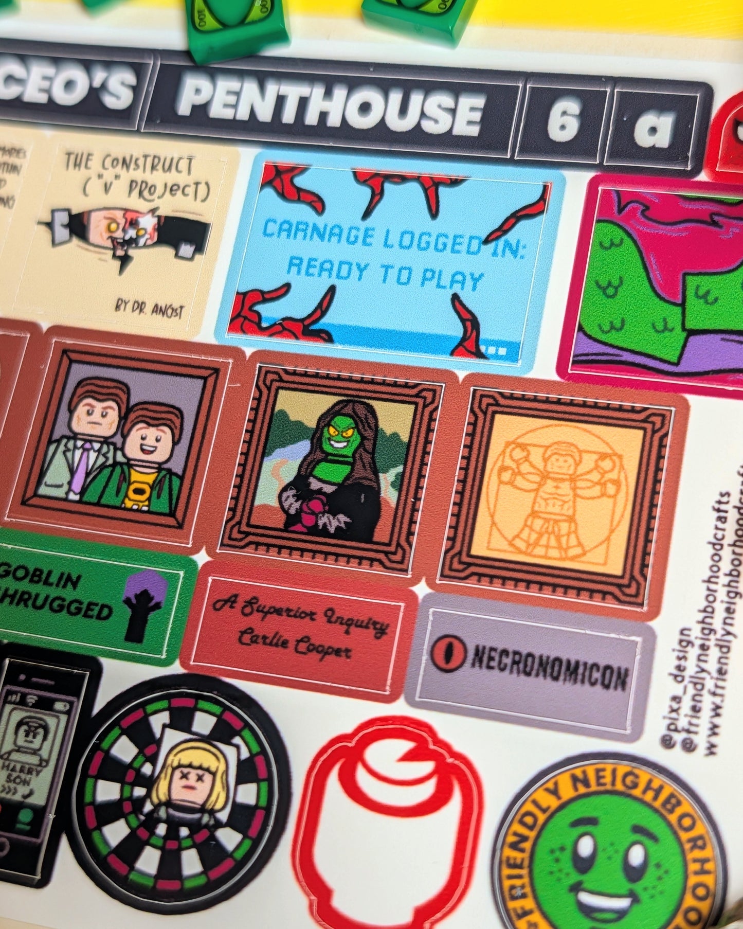 "CORP CEO'S PENTHOUSE" Stickers